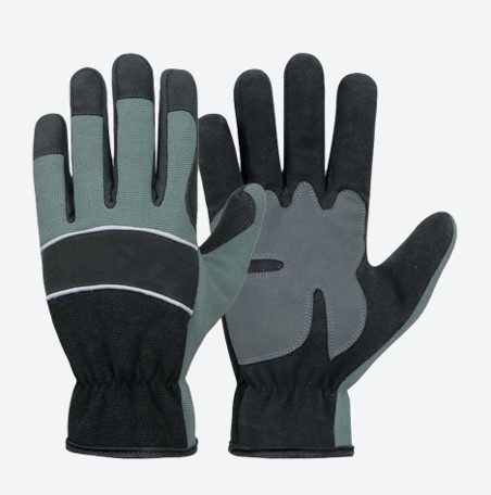 GMM 6108 Black Synthetic Leather Spandex Back